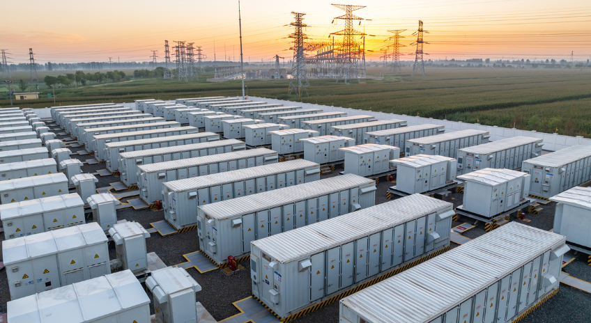 Photo of battery energy storage site